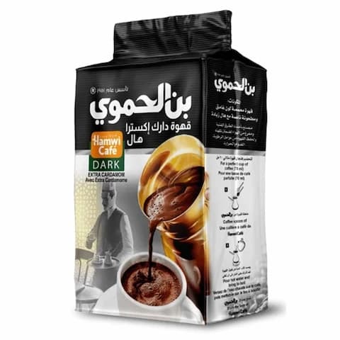 Alhamwi Coffee Dark Extra Cradamom 180 Gram
