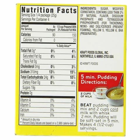 Jello Pudding Lemon 96 Gram