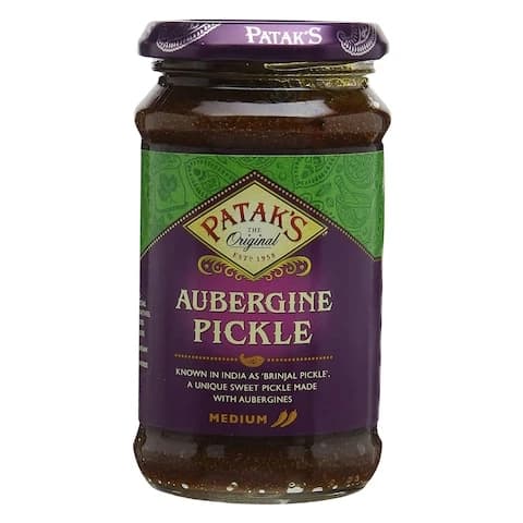 Pataks Brinjal Aubergine Pickle 312 Gram
