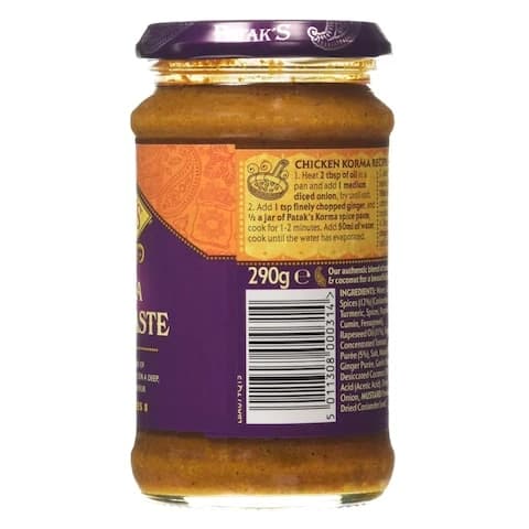 Pataks Paste Korma Spice 290 Gram