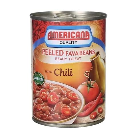 Americana Peeled Fava With Chili 400 Gram