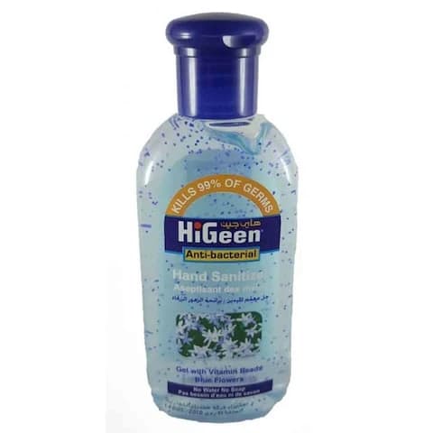 Higeen Hand Sanitizer Gel Blue Flowers 110 Ml