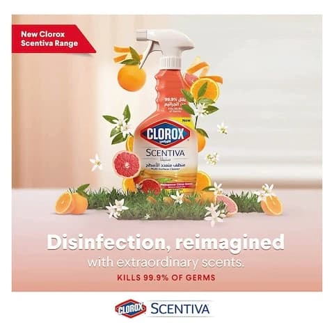 Clorox Scentiva Multi Surface Cleaner Spray Madagascar Citrus Grove 500 Ml