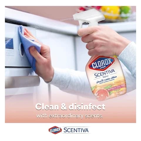 Clorox Scentiva Multi Surface Cleaner Spray Madagascar Citrus Grove 500 Ml