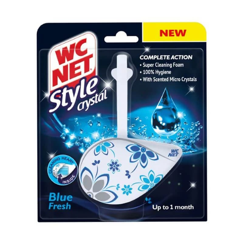 WC NET Toilet Block Style Crystal Blue Fresh 1pc