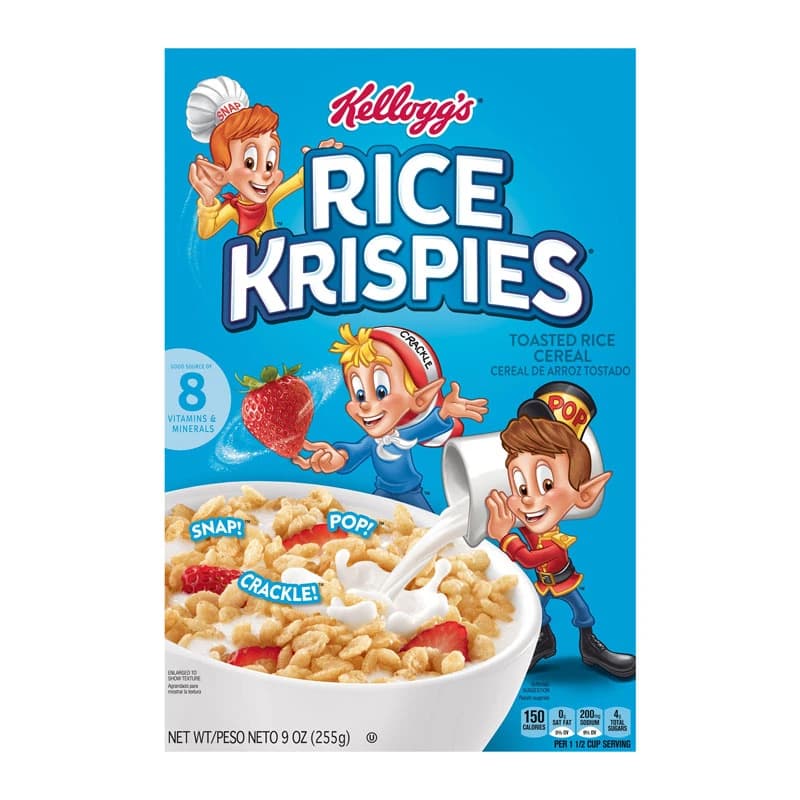 Kellogg's Frosted Krispies, Toasted Rice Cereal 255g