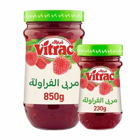 Vitrac Strawberry Jam 850 Gram + Vitrac Strawberry Jam 230 Gram