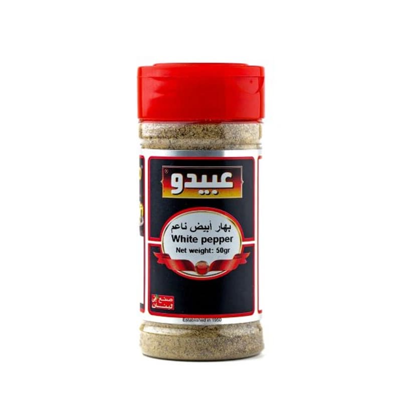 Abido Grinded White Pepper 50g