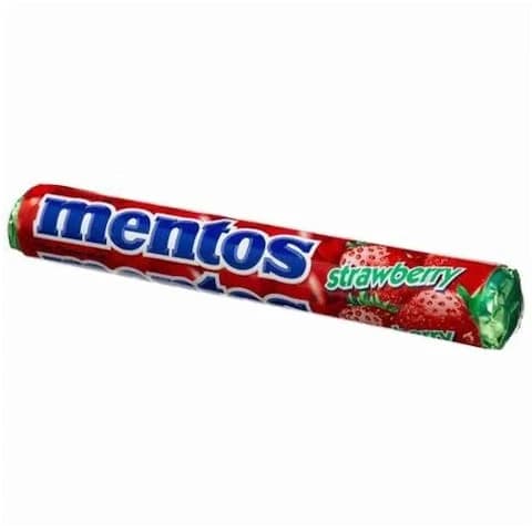 Mentos Candy Roll Strawberry Chewy 29 Gram
