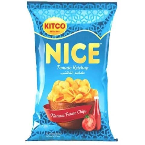 Kitco Nice Potato Chips Ketchup Flavor 14 Gram