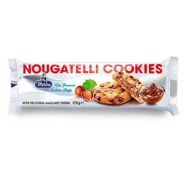 Merba Nougatelli Cookies With Hazelnut Cream 175g