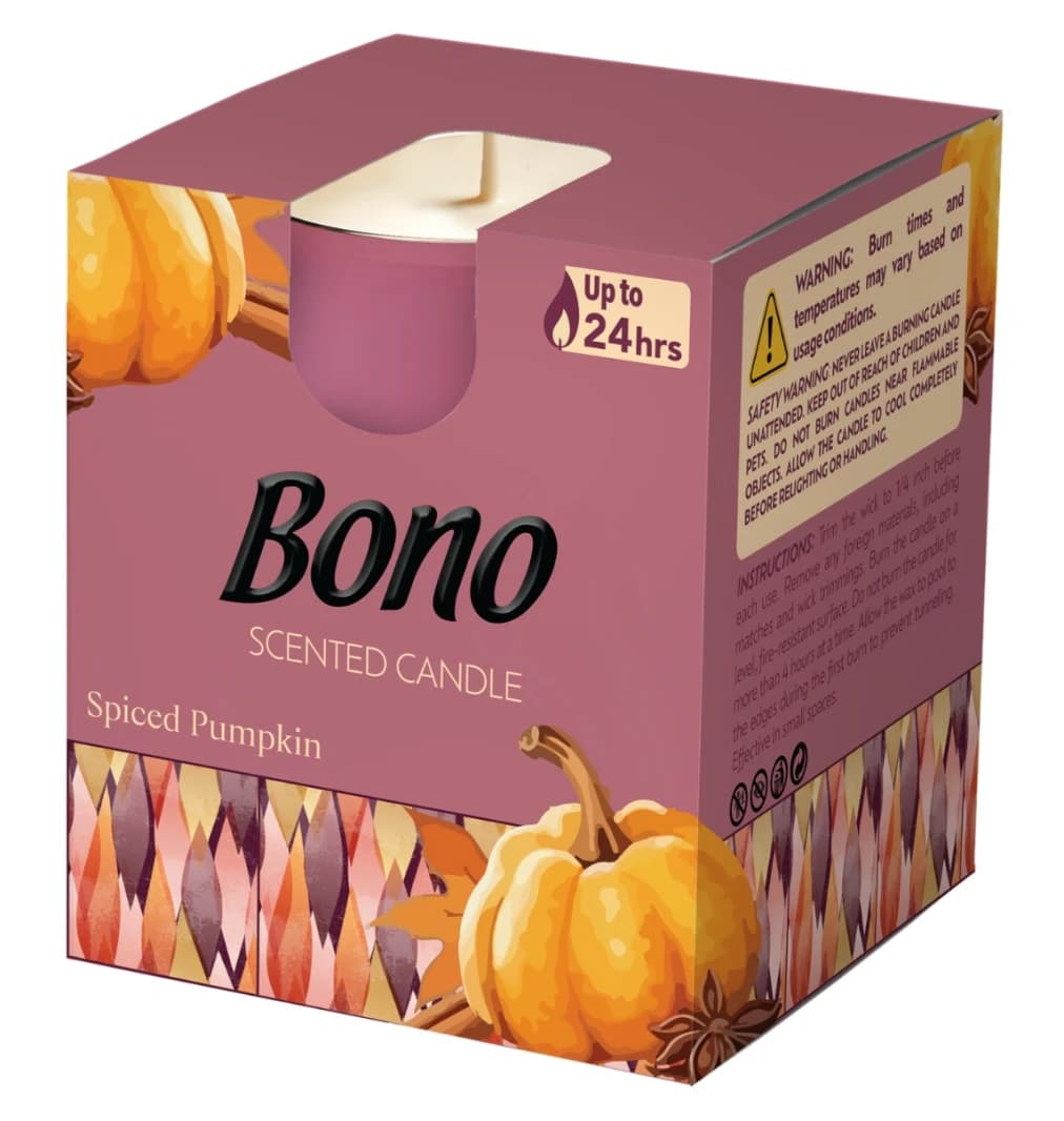Bono Spiced Pumpkin Scented Candle, 150gm