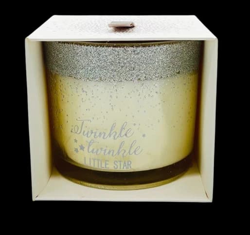 Winter mist scented candle glitter