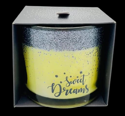 Winter mist scented candle glitter