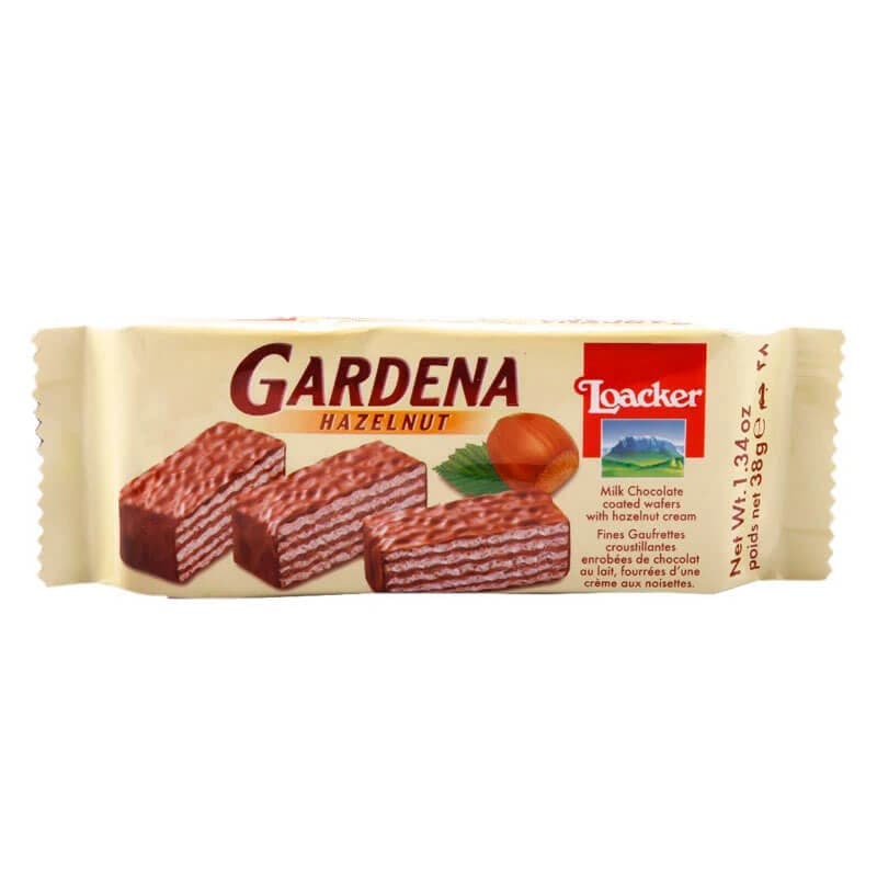 Loacker Gardena Chocolate Wafer with Hazelnut Cream 38g