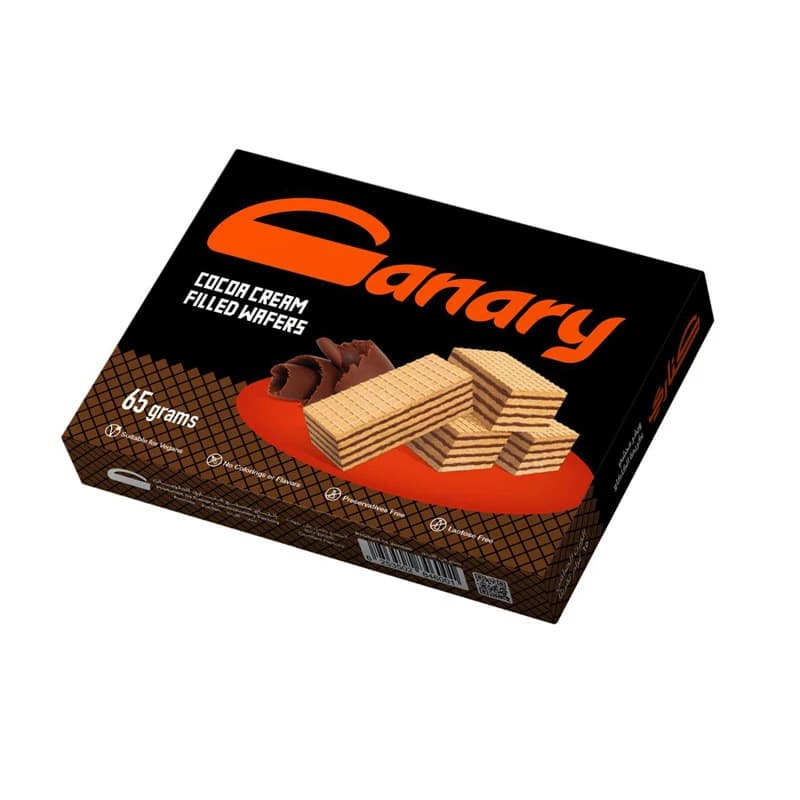 Canary Cocoa Cream Filled Wafers 65g