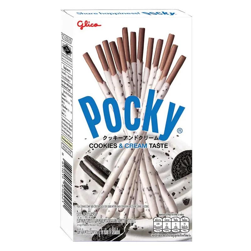 Glico Pocky Sticks, Cookies & Cream Taste 45g
