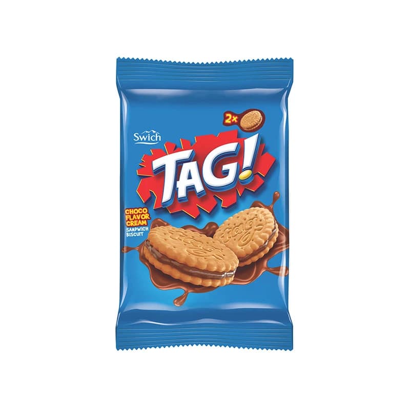 Switch Tag Biscuit Chocolate Coated Cream 23g