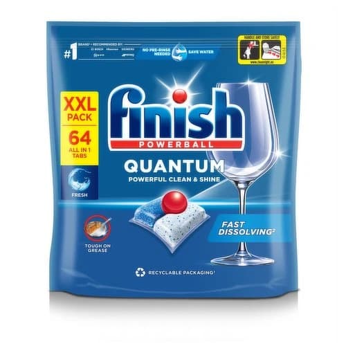 Finish Quantum All in One Dishwasher Tablets Regular - 64 Tabs