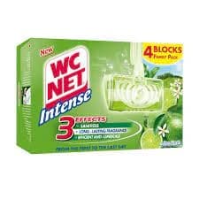 WC NET Toilet Blocks Intense Lime Fresh 4pcs