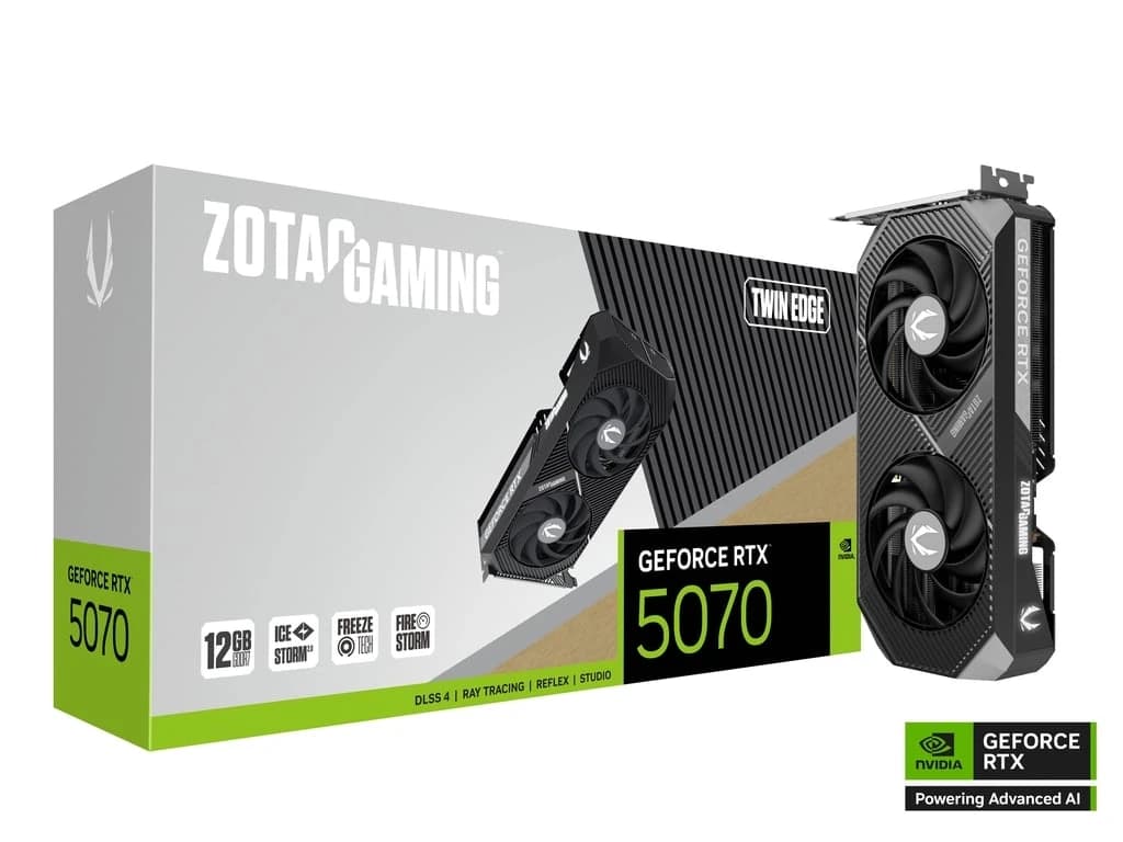 ZOTAC GAMING GeForce RTX 5070 Twin Edge 12GB GDDR7 - Graphics Card