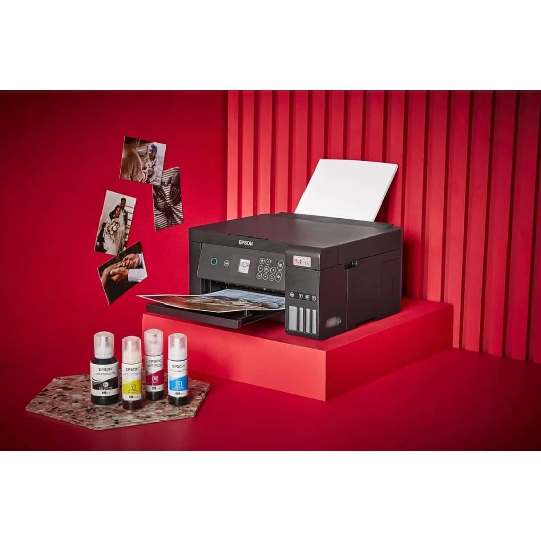 Epson EcoTank L4260 Home ink tank printer Double sided A4 Color 3 in 1 printer with Wi Fi Direct, Smart Panel Connectivity and LCD screen, Black, Compact