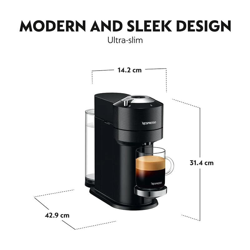 Nespresso Coffee Maker Machine - Vertuo Next Premium Classic Black
