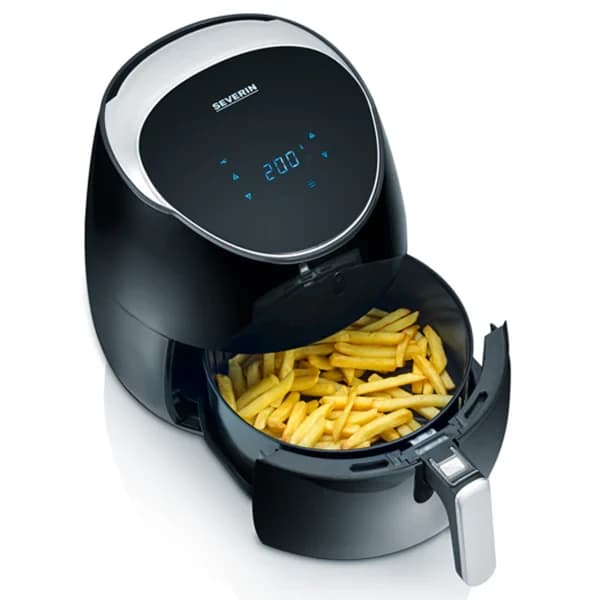 Severin Air Fryer, Air Technology Ceramic 8 Automatic, 5L, 2000W, Black
