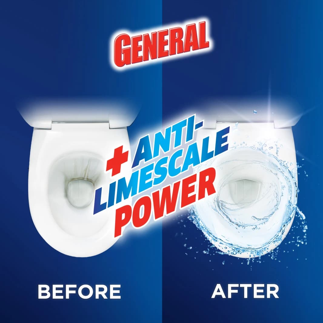 General Power Active Gel Toilet Cleaner Liquid Flower 750 ml