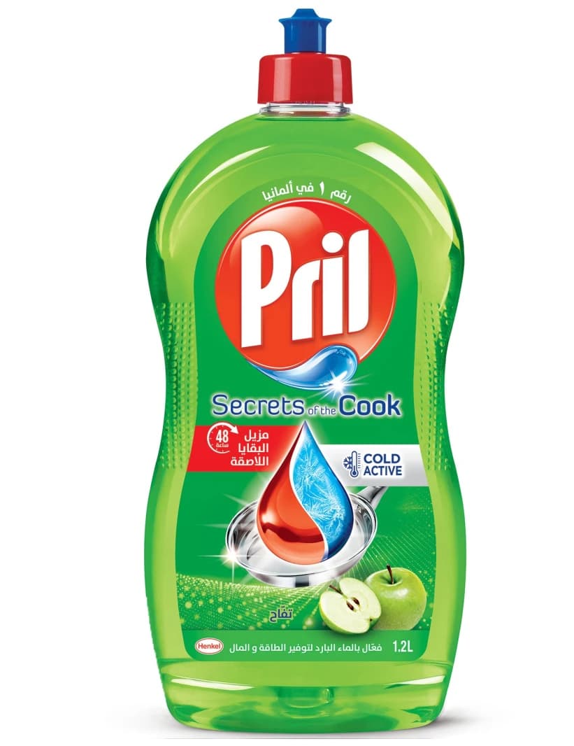 Pril Cold Active Apple Dishwashing Liquid 1.2L
