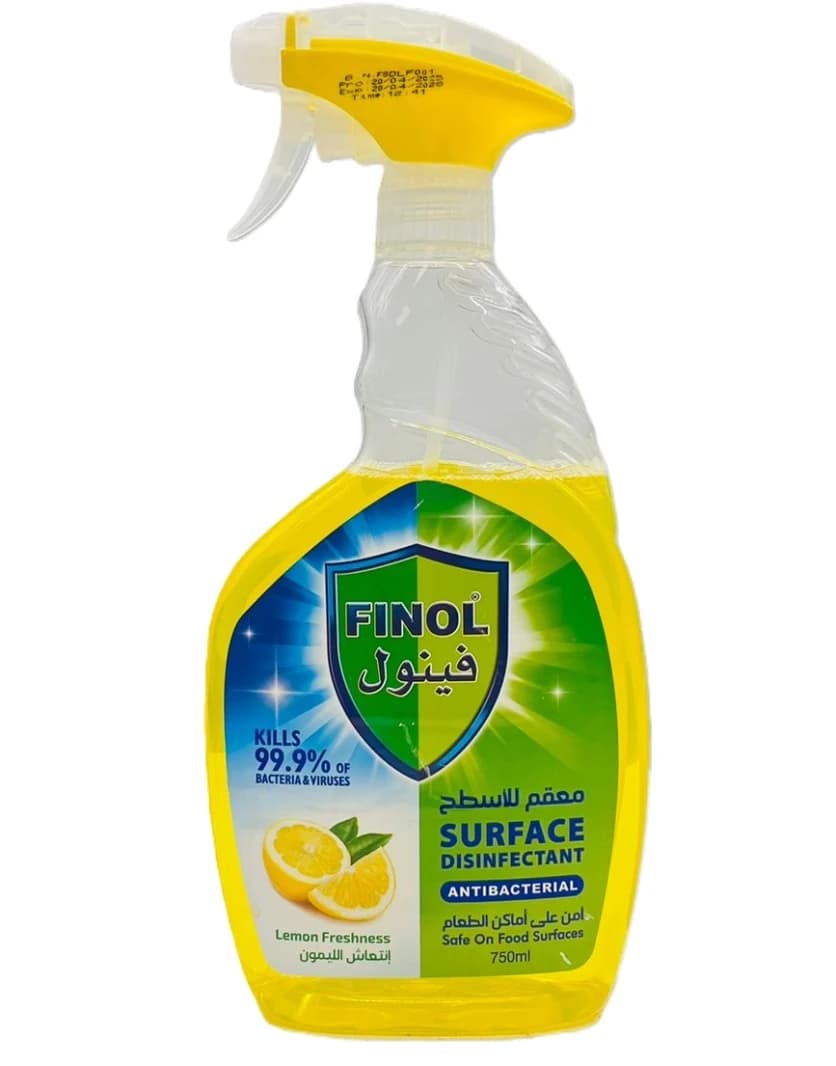 Finol Surface Disinfectant with Refreshing Lemon Scent 750ml