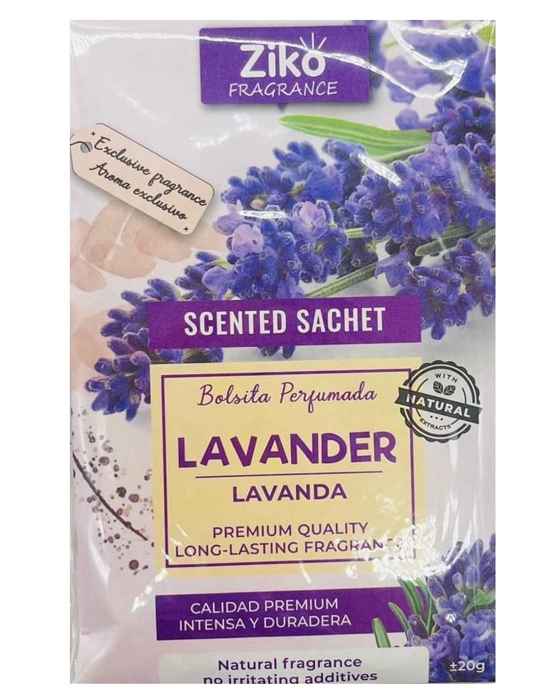 Ziko fragrance scented sachet lavender 20gm