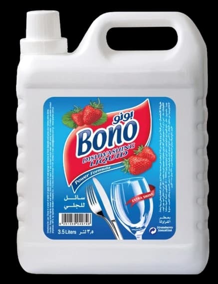 Bono liquid dishwashing soap strawberry 3.5 liters