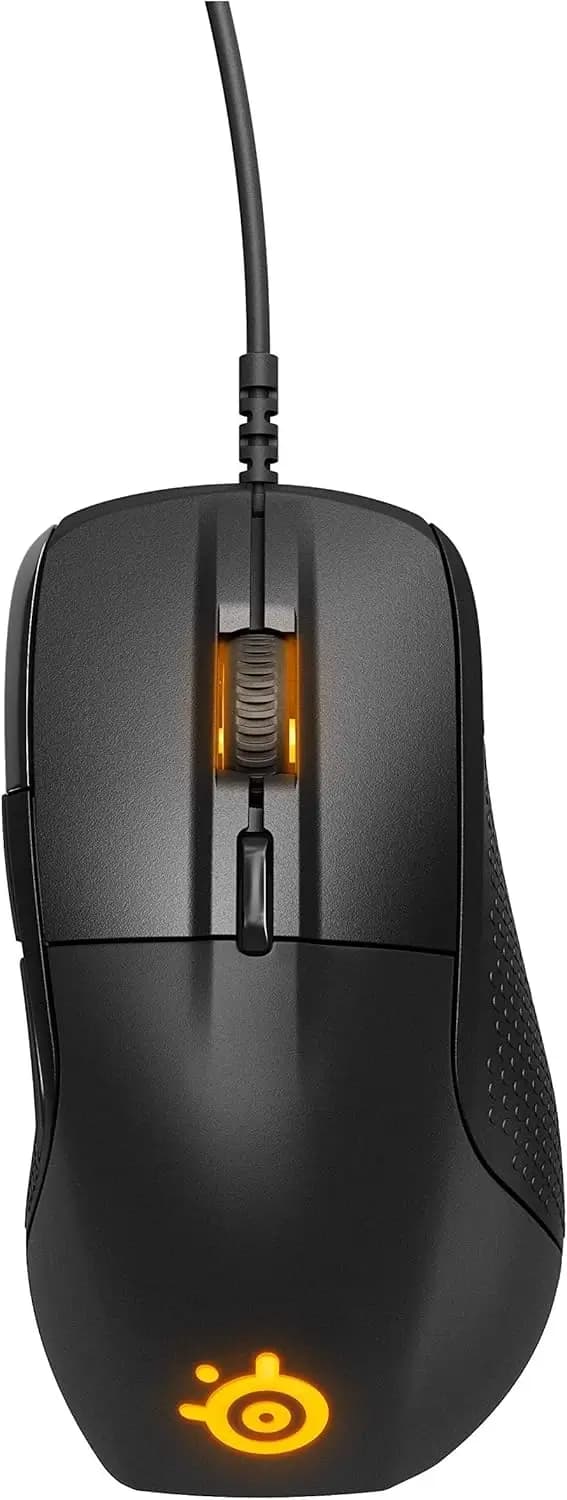 SteelSeries Rival 710 Gaming Mouse Optical Sensor 12000 CPI OLED Display - Tactile Alerts - RGB Lighting