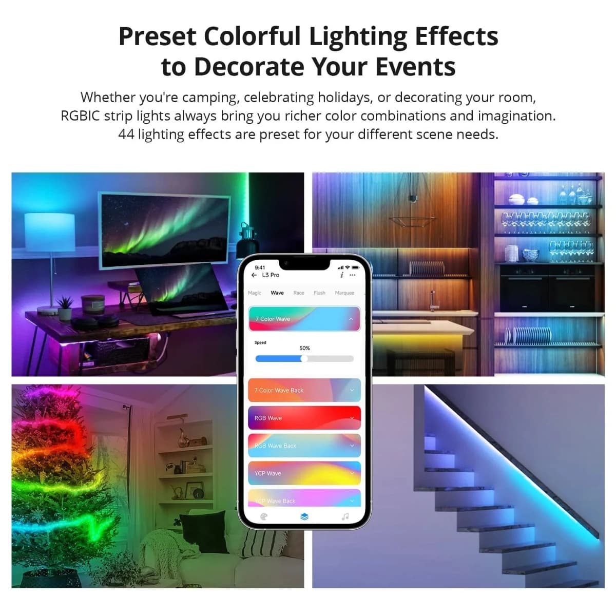 SONOFF L3 Pro Smart LED Strip Light WiFi LED RGBIC Lights Flexible Lamp Tape Display Multiple Colors Simultaneously Music Mode