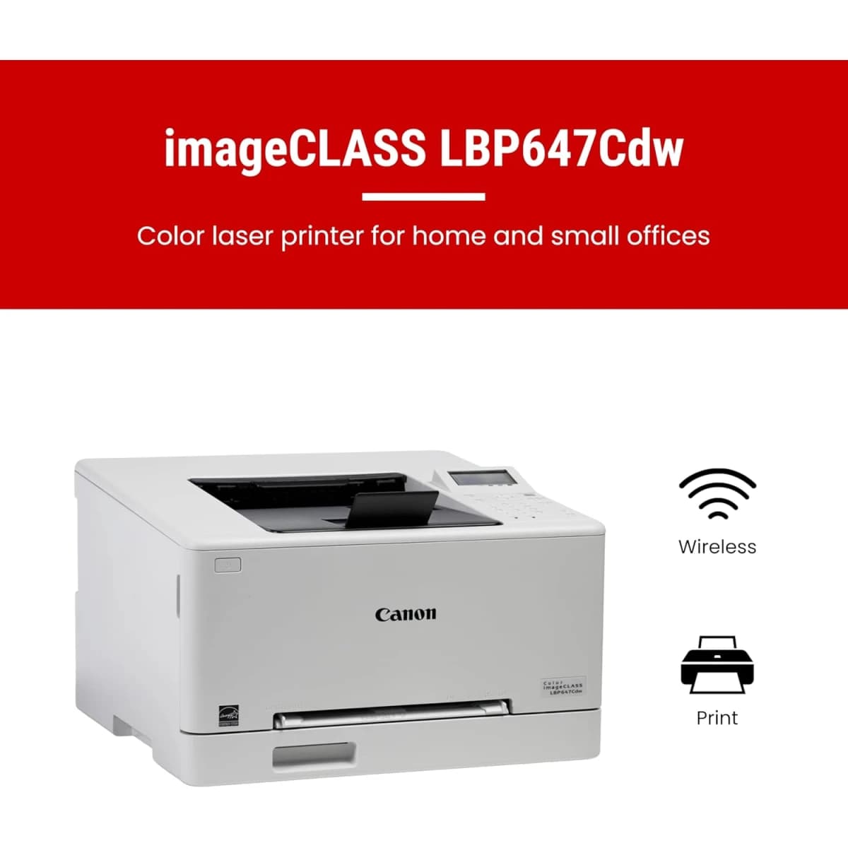 Canon i-SENSYS LBP647Cdw A4 Color Laser Wireless & Duplex Printer
