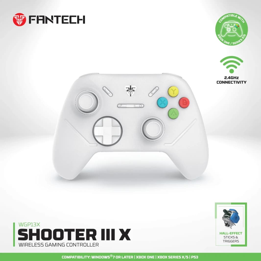 FANTECH WGP13X Shooter III X Wireless Gaming Controller - White