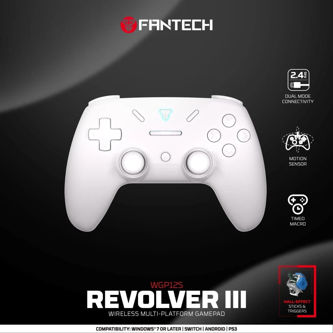 FANTECH Revolver III WGP12S - Wireless Multi-Platform Gamepad - WHITE