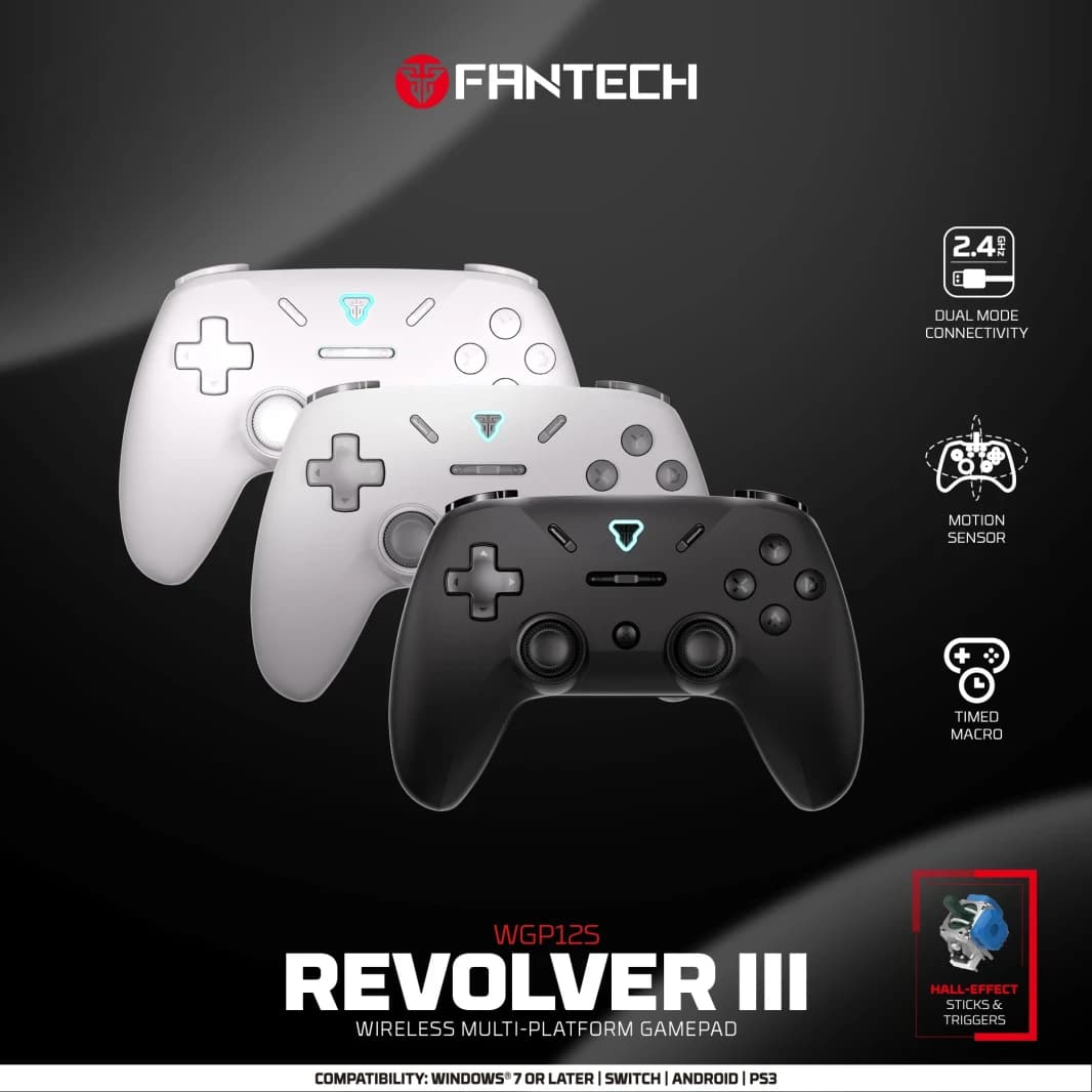 FANTECH Revolver III WGP12S - Wireless Multi-Platform Gamepad - WHITE