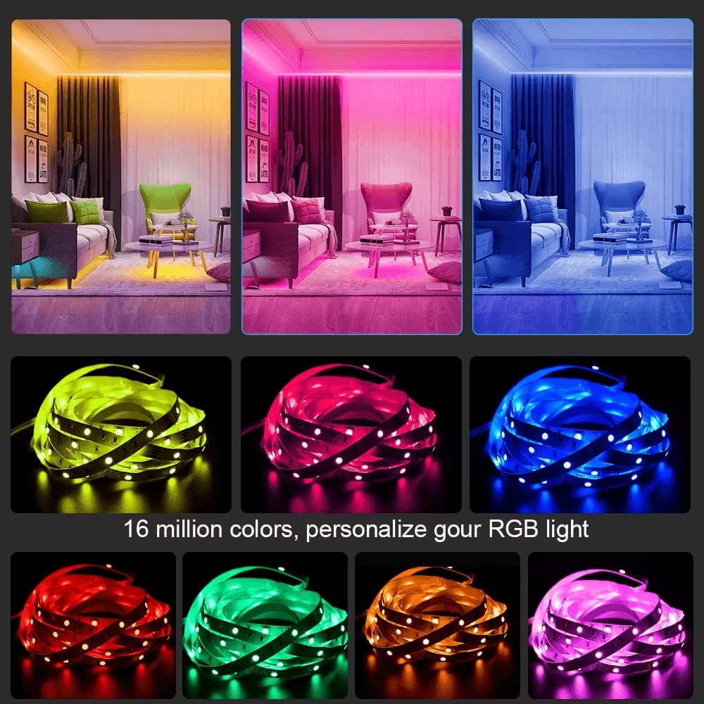 LED Strip Light RGB 5050 Flexible Ribbon with App Control