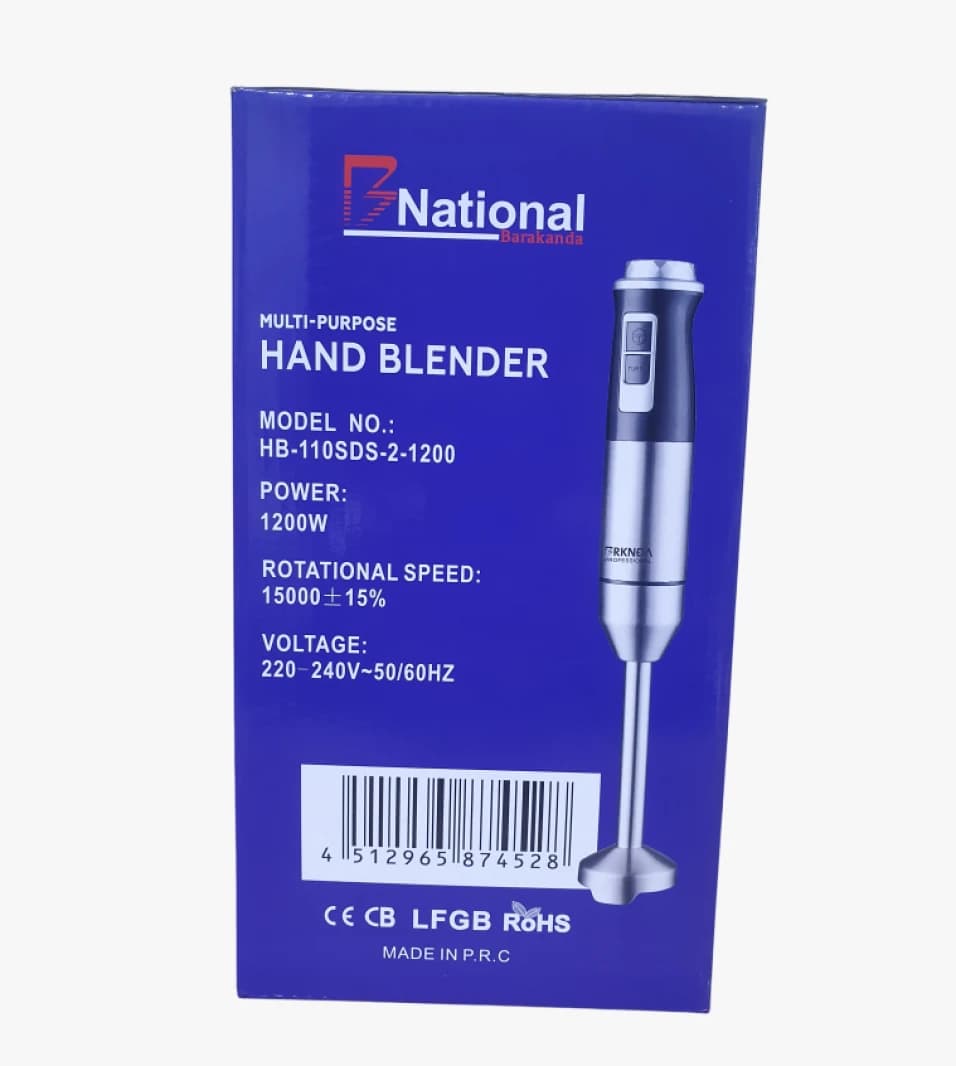 Brakanda Professional Multi-Purpose Hand Blender with Digital Control for Professionals and Modern Families