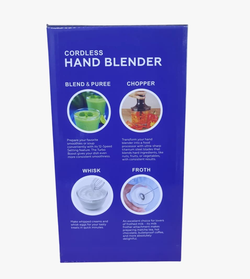BRKNDA Professional Cordless Hand Blender Multi-Function for Advanced Users & Kitchen Applications