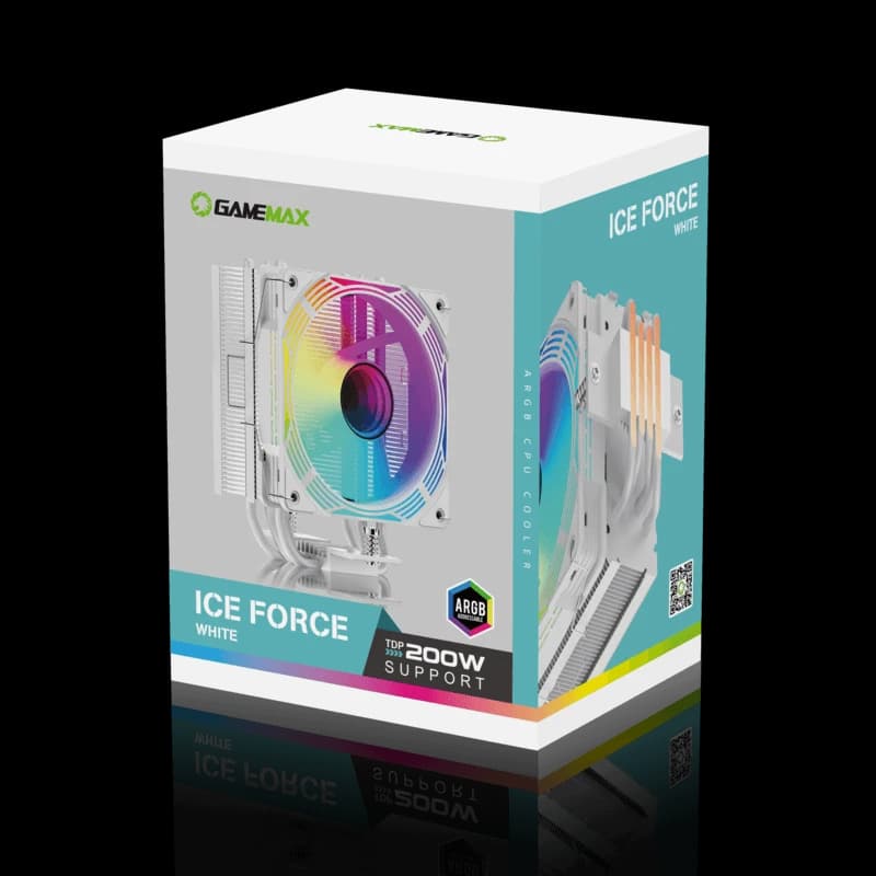 GameMax Ice Force White Tower CPU Air Cooler