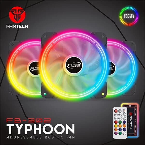 FANTECH TYPHOON FB302 Addressable RGB PC Fan