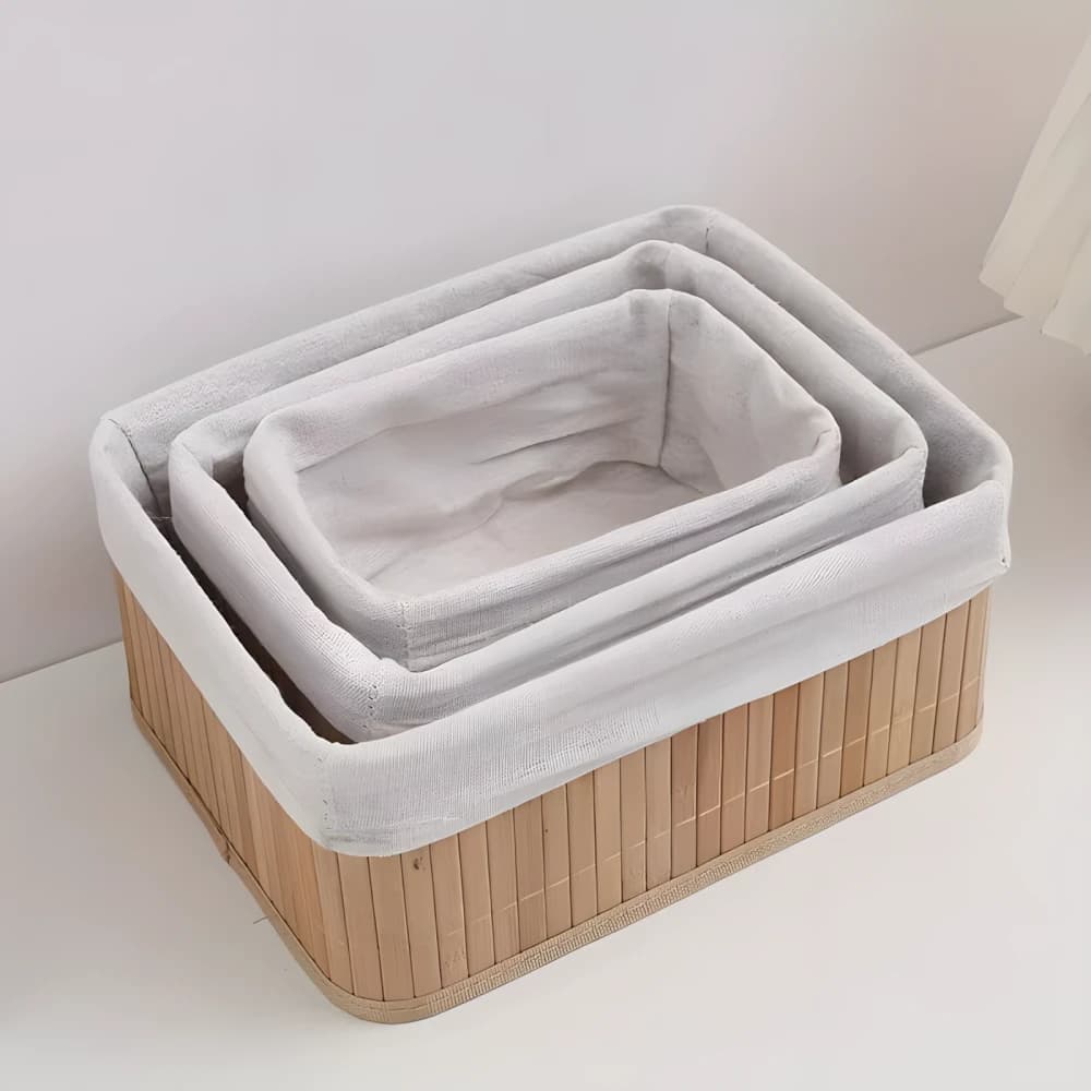 Straw Basket Set 3 Pcs