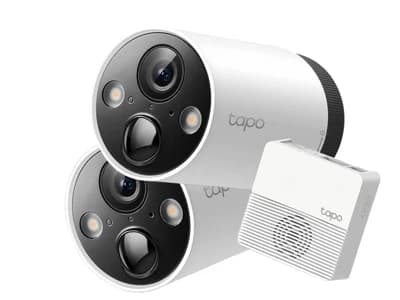Battery Powered Outdoor WIFI Security Twin Camera 2K MODEL C420S2 | TAPO - TPLINK