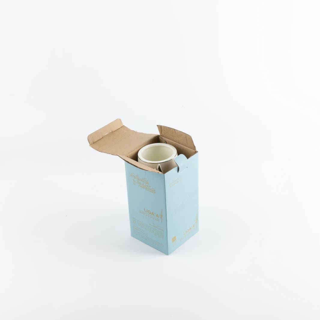 Small Flower Vase by Liqaa - Pearl White and Silver