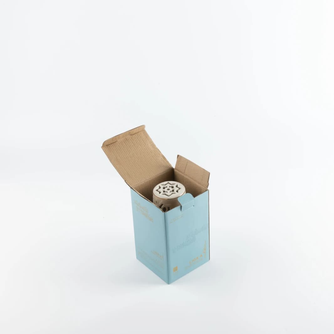 Small Electronic Candelabra by Liqaa - Beige and Gold