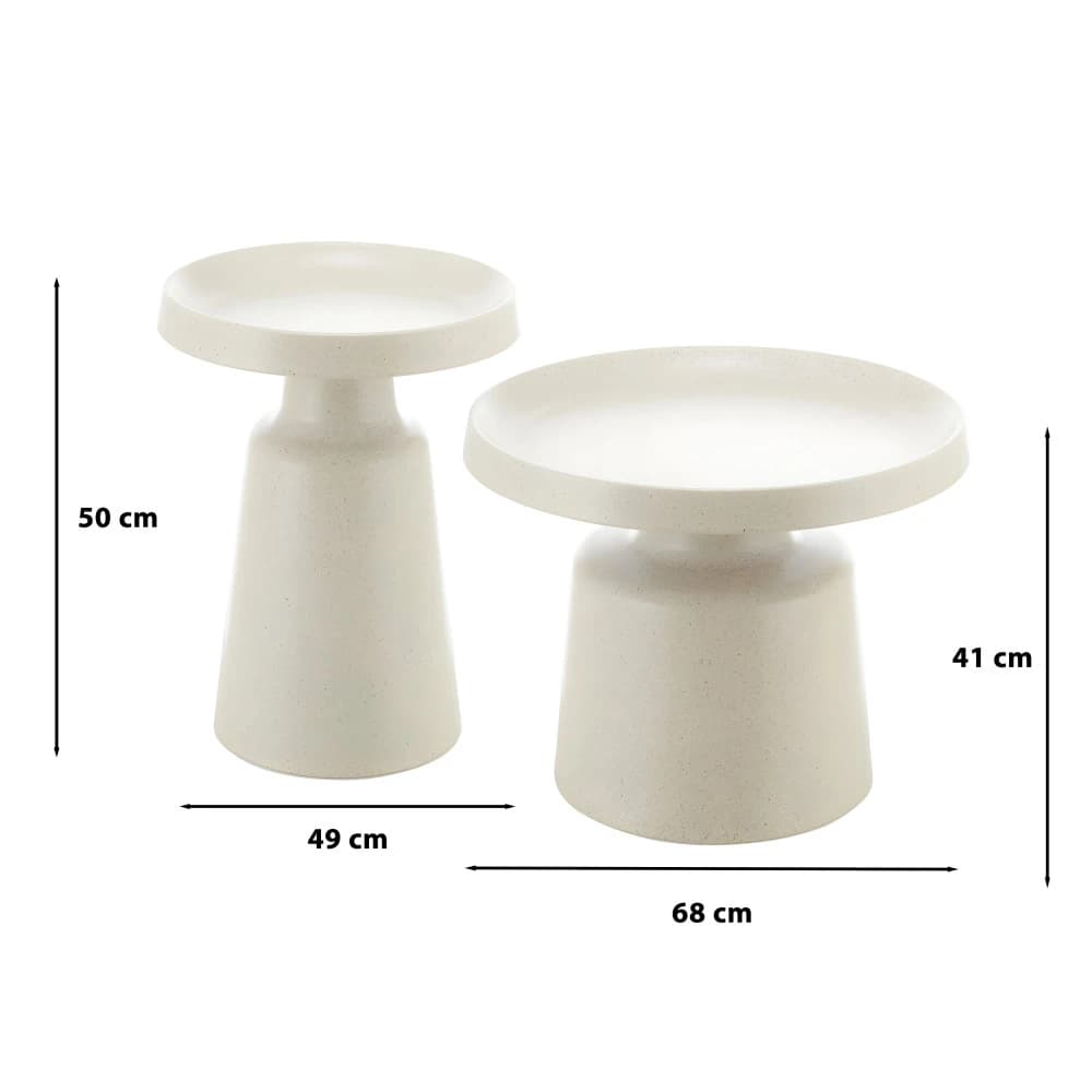 Metal Table Set - 2 Pcs
