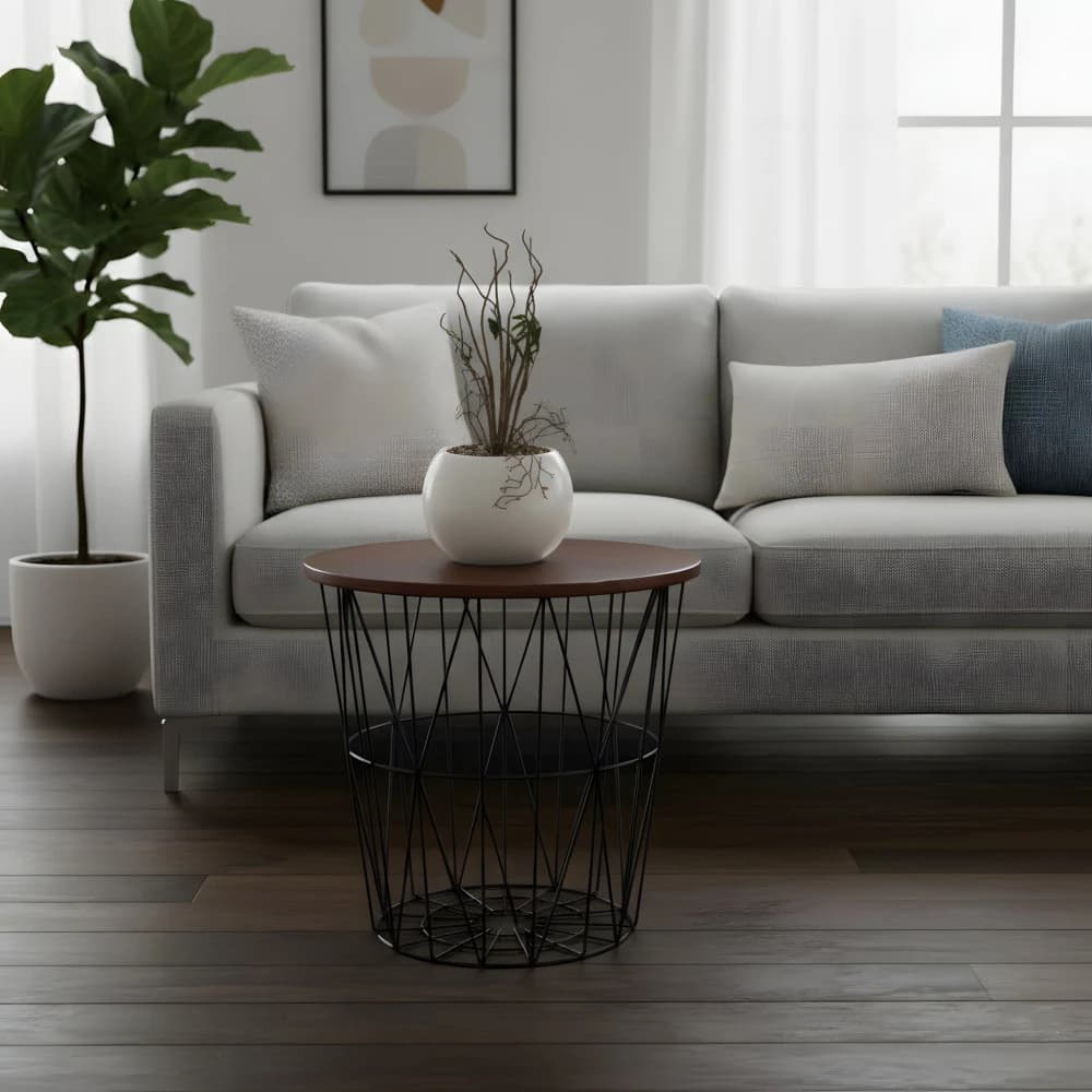 Metal & Wood Table Small